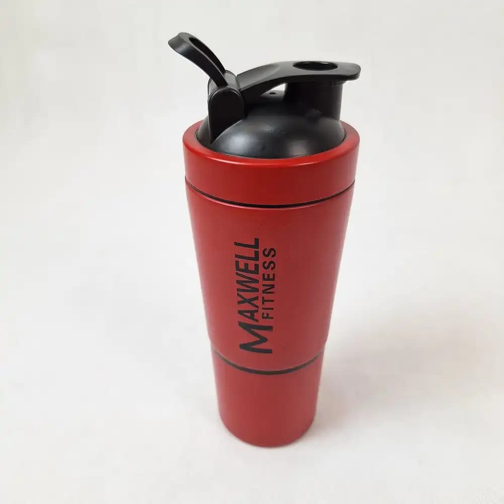شیکر 2 تکه استیل MAXWELL FITNESS وارداتی — تصویر ۵