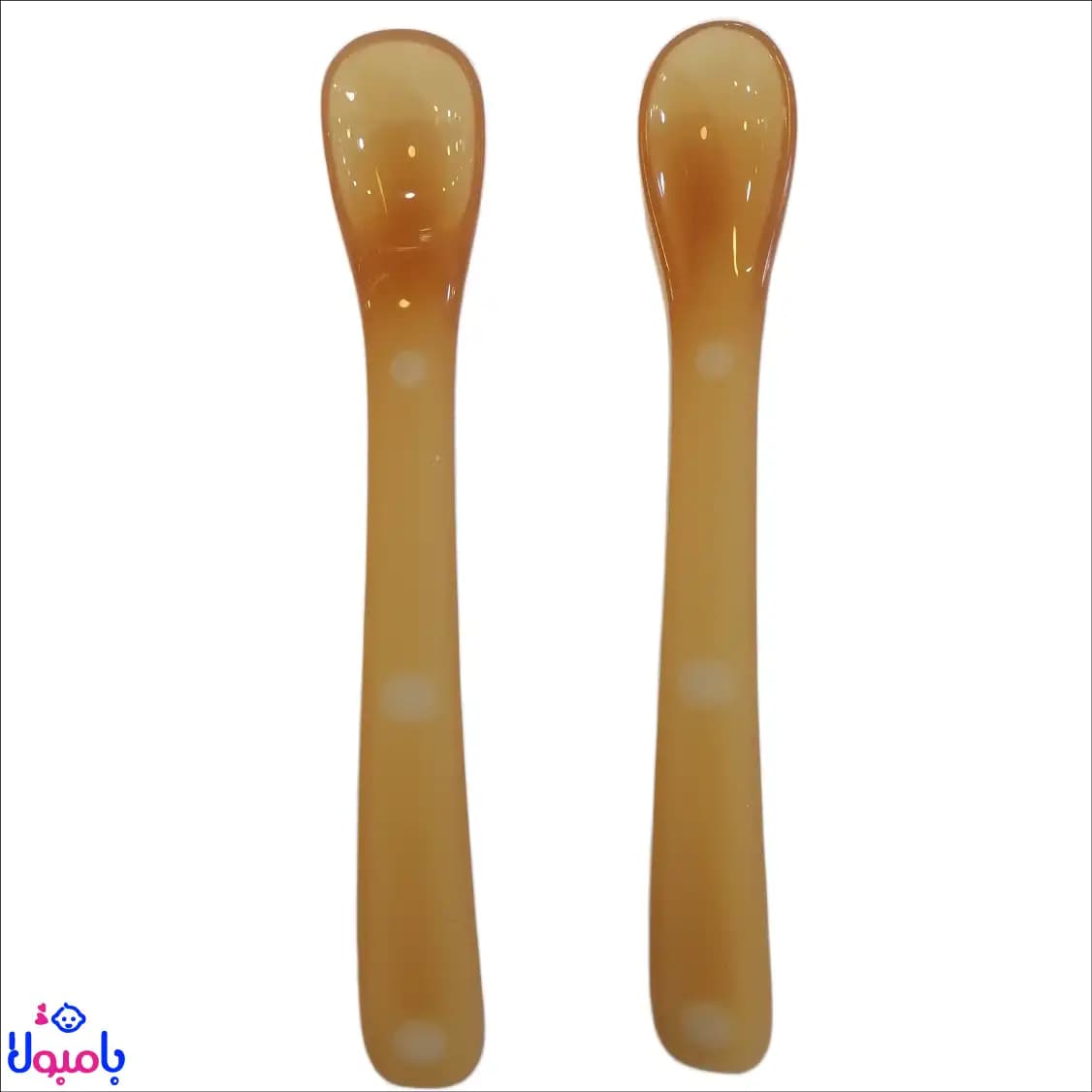 ست قاشق سیلیکونی ۲عددی قابدار هی اورشی ارگانیک (موم عسل)