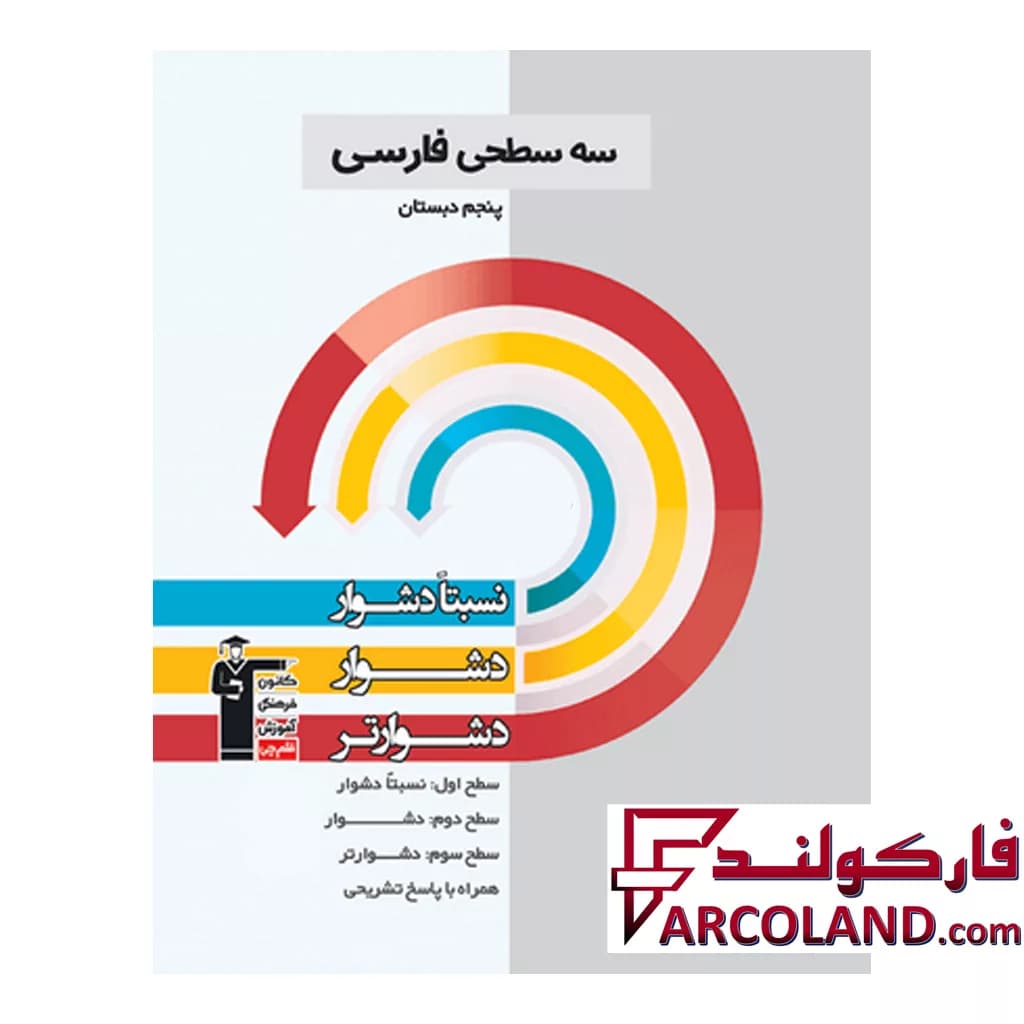 کتاب سه سطحی فارسی پنجم دبستان قلم چی — تصویر ۳