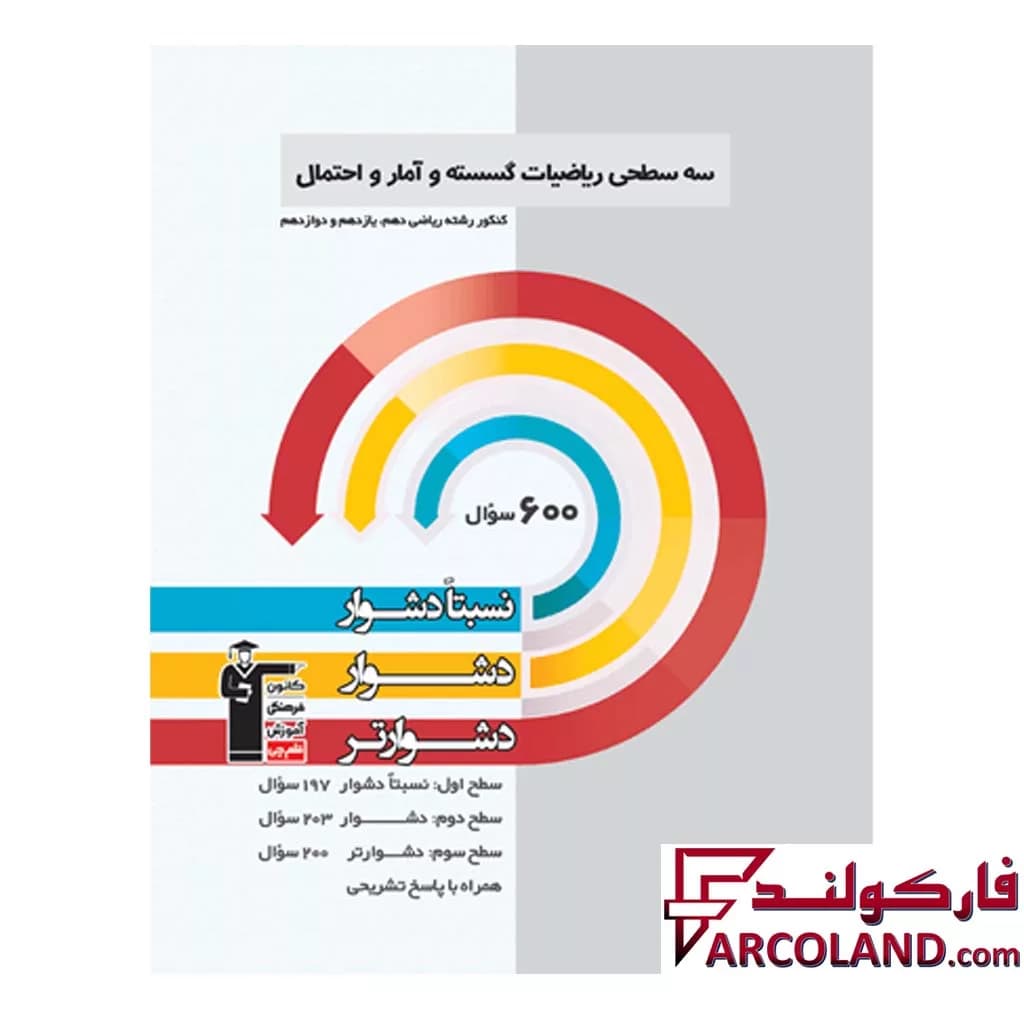 کتاب سه سطحی ریاضیات گسسته و آمار و احتمال قلم چی — تصویر ۲