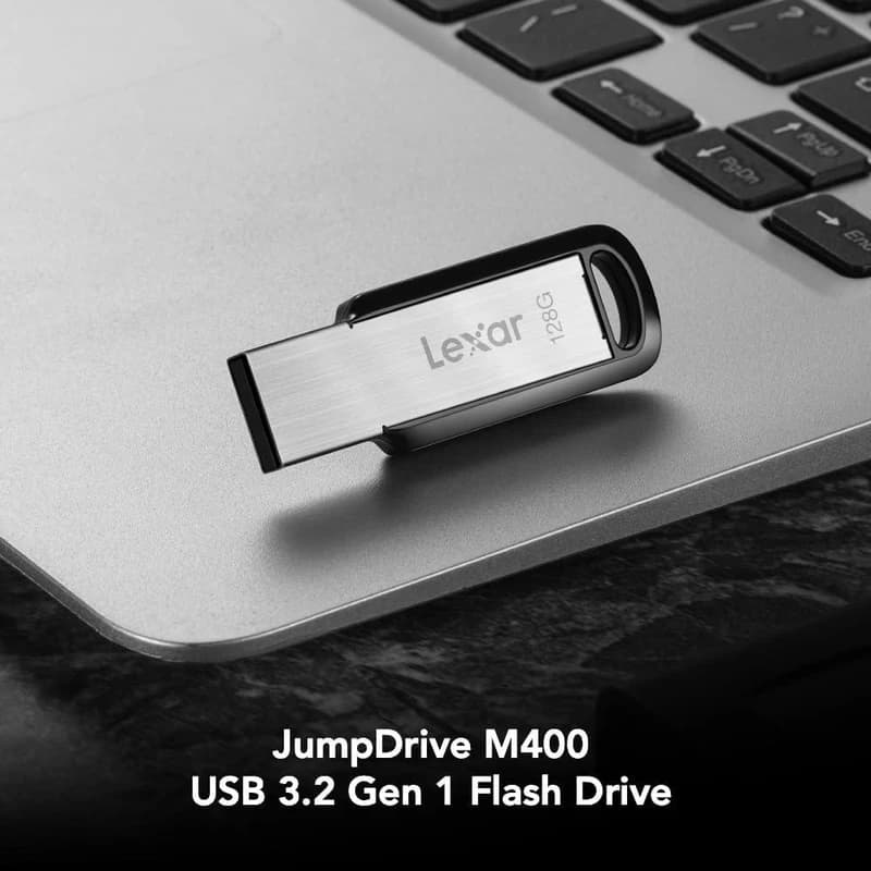 فلش مموری لکسار مدل M400 ظرفیت ۱۲۸ گیگابایت USB 3.2 کد 9160 — تصویر ۲