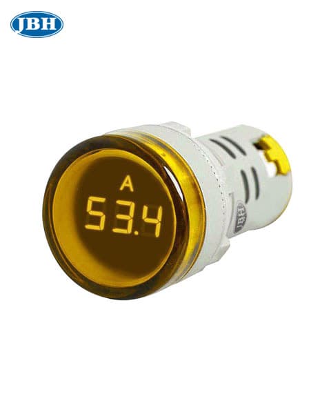 چراغ سیگنال آمپرمتر گرد AC قطر 22 میلیمتر برند JBH — تصویر ۲