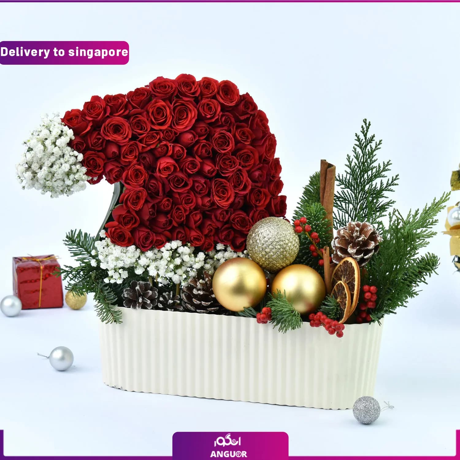باکس گل بابانوئل (تحویل در سنگاپور)