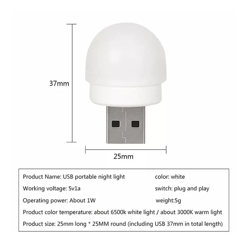 چراغ مطالعه USB مدل Eye Protection نور مهتابی — تصویر ۲