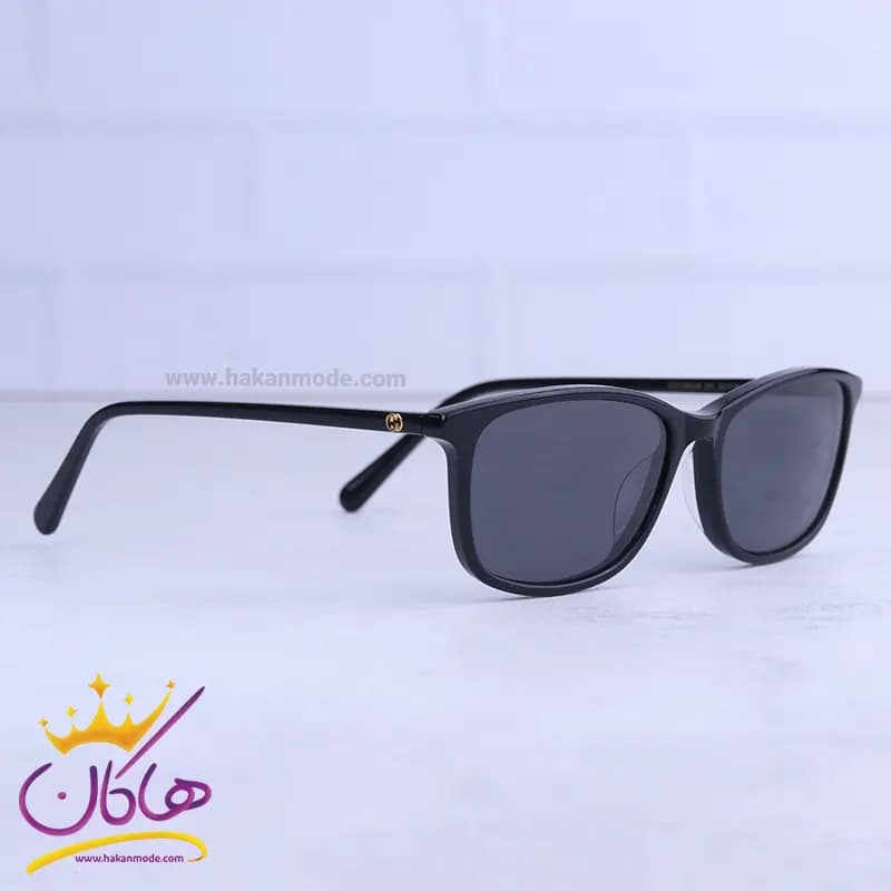 عینک آفتابی گوچی زنانه فریم مستطیل مشکی GG1354OA/1 — تصویر ۴