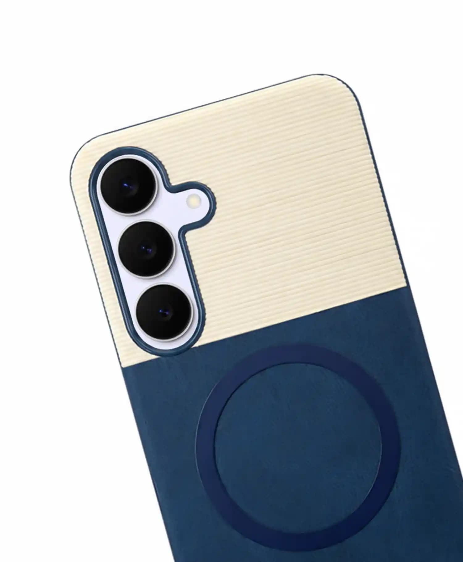 قاب چرمی مگ سیف دار Stylish گوشی موبایل Samsung S25 FE — تصویر ۲