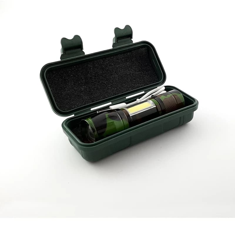 چراغ قوه پلیسی اسمال سان مدل ZY-513 طرح ارتشی — تصویر ۲