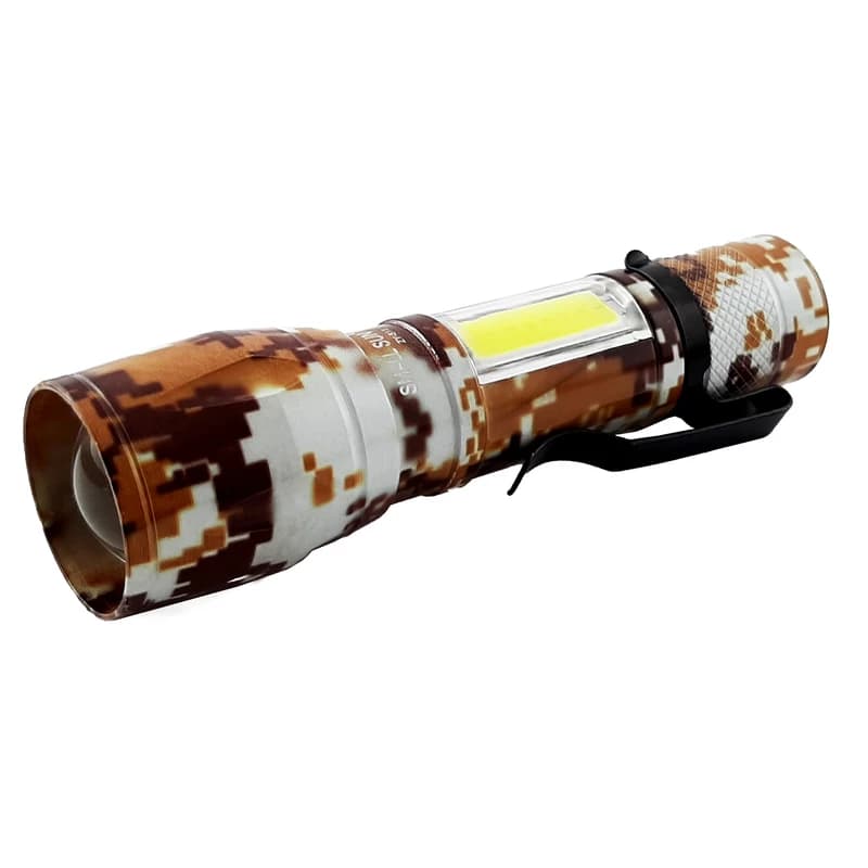 چراغ قوه پلیسی اسمال سان مدل ZY-513 طرح ارتشی — تصویر ۶