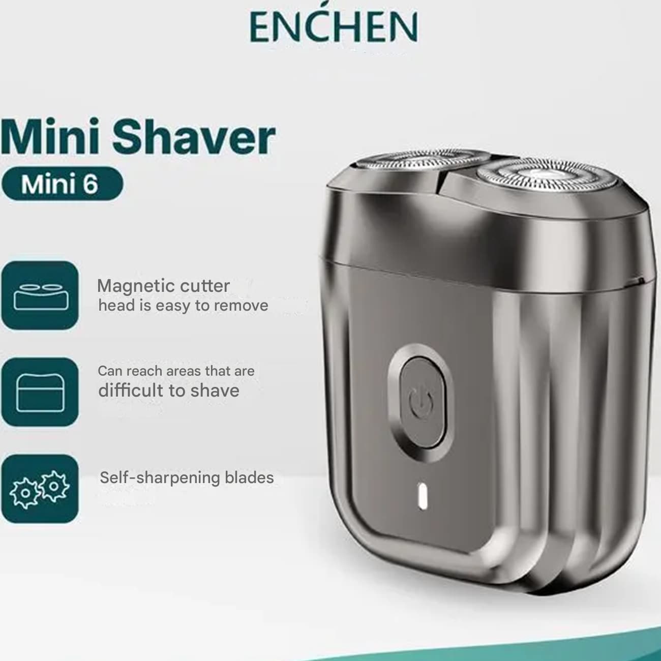 مینی ریش تراش شارژی شیائومی Xiaomi مدل ENCHEN Mini 6 ضدآب — تصویر ۸