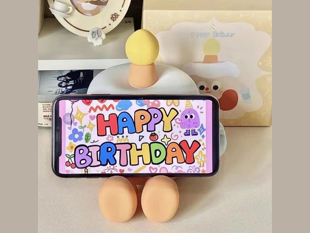 چراغ خواب فانتزی شارژی رومیزی Birthday cake night light MY-006 — تصویر ۷