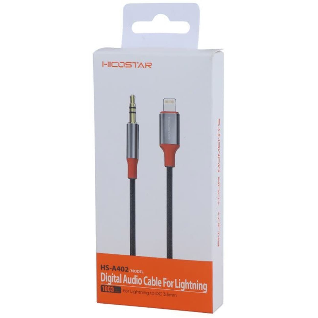 کابل aux به لایتنینگ هایکو استار HICOSTAR مدل HS-A402 طول 1 متر — تصویر ۶