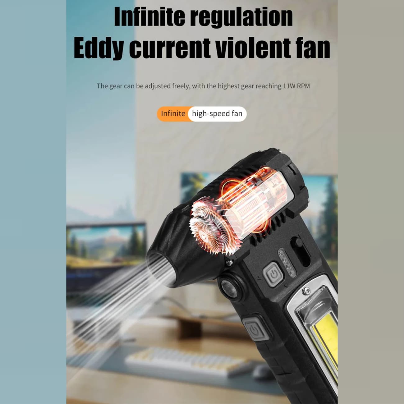 جت فن و جارو شارژی Violent Fan مدل F020 — تصویر ۷