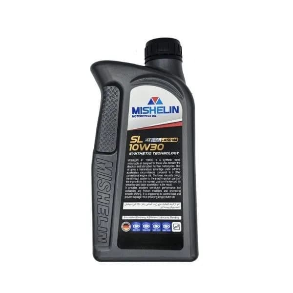 روغن موتور سیکلت نیمه سنتتیک میشلن اُویل مدل 10W30 SL 1L حجم 1 لیتر — تصویر ۲