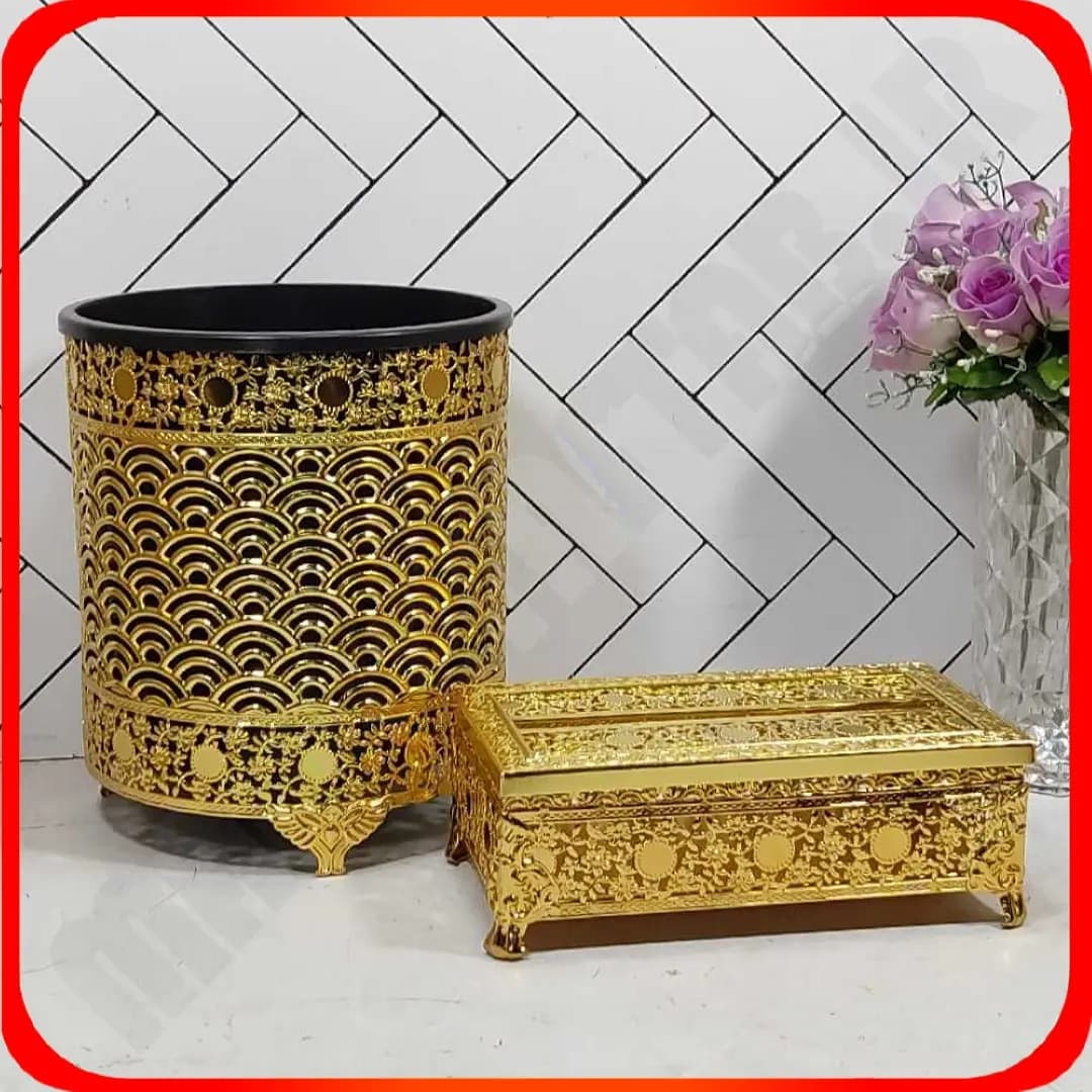 سطل و دستمال رنگین کمان مهتاب دو تسمه طلایی زومبا