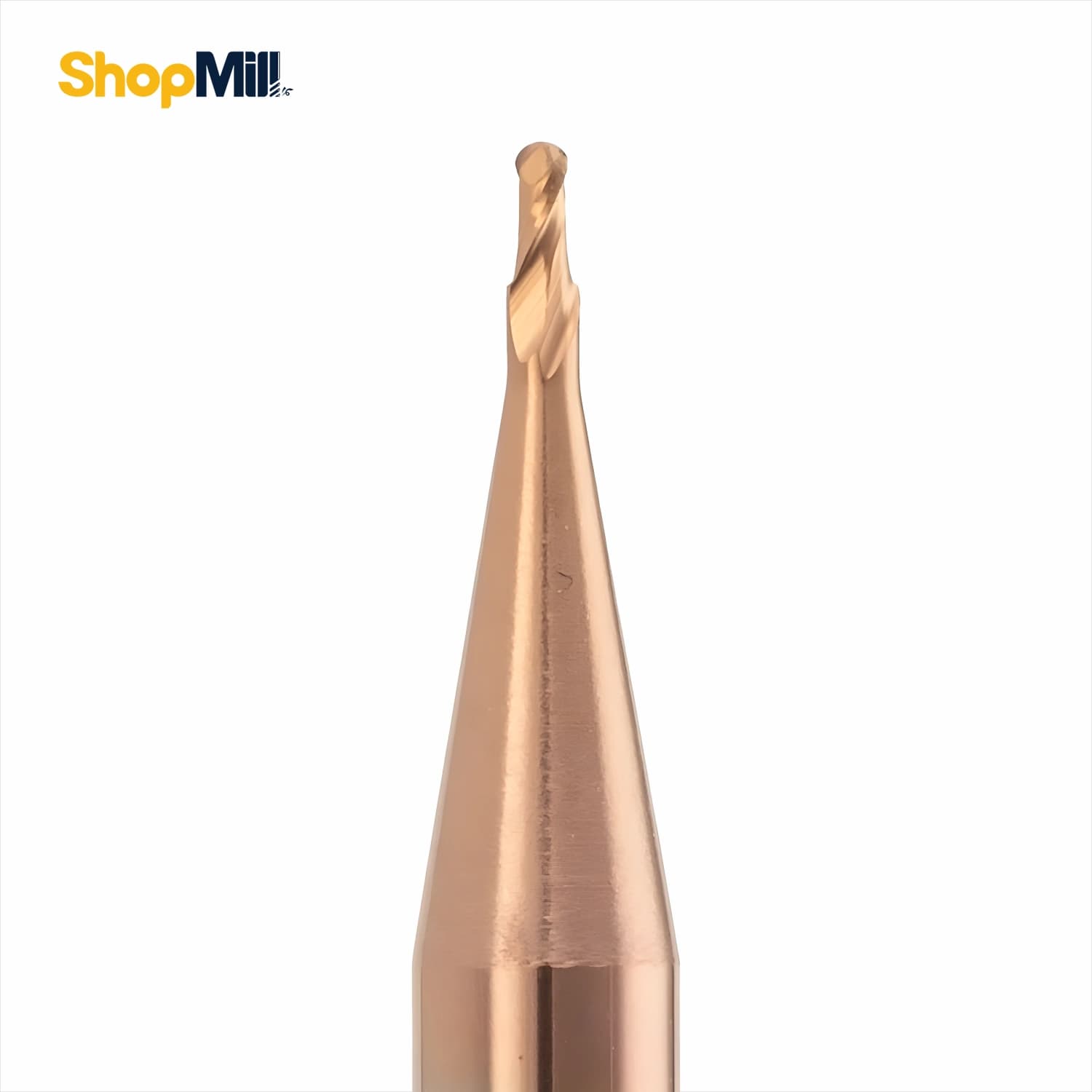 فرز انگشتی بال نوز الماس قطر 1 OEM مدل 2F-R.05*D4*50 HRC55 — تصویر ۲
