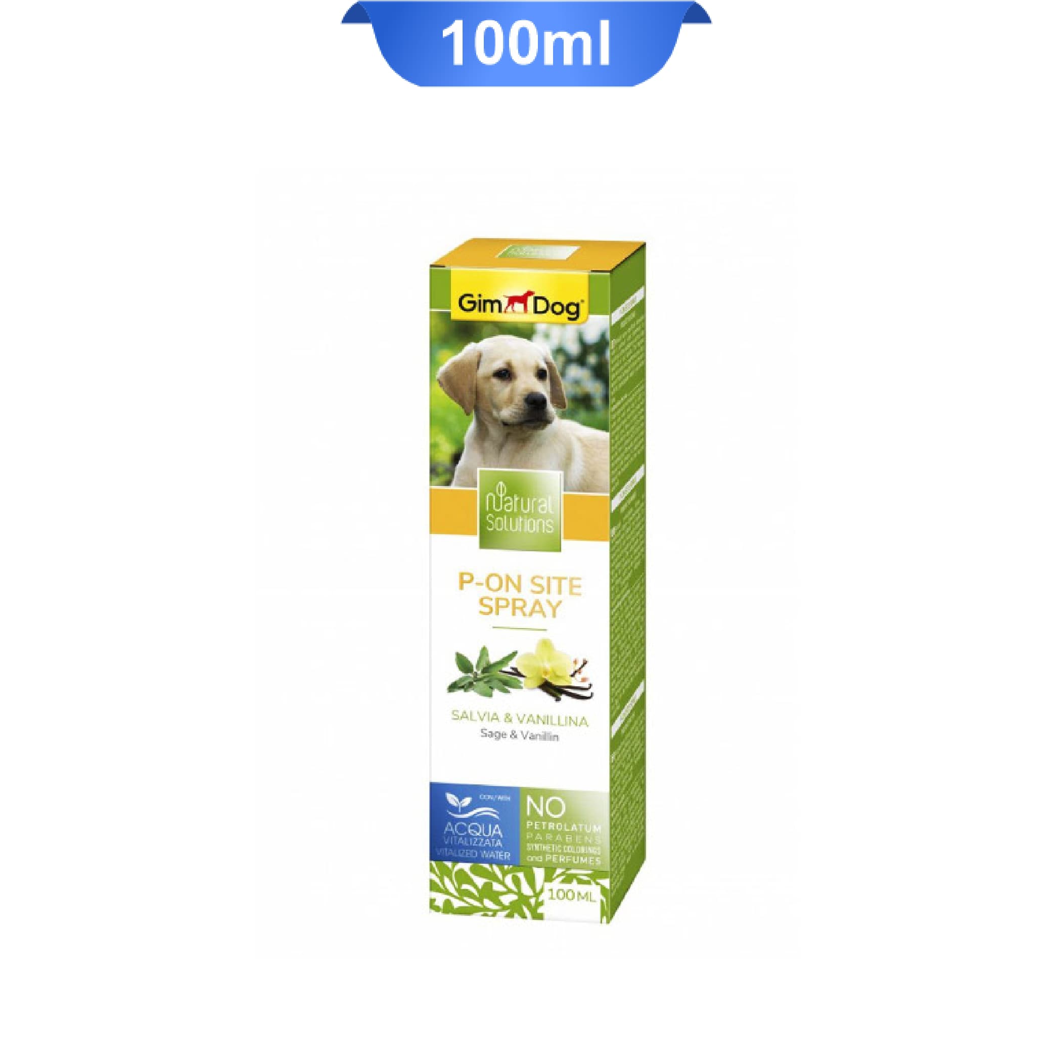 اسپری آموزش ادرار سگ جیم داگ وزن 100 میلی گرم GimDog Natural Solution P-On Site Spray