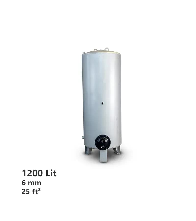 منبع کویلدار 1200 لیتری با ضخامت 6mm آراز صنعت