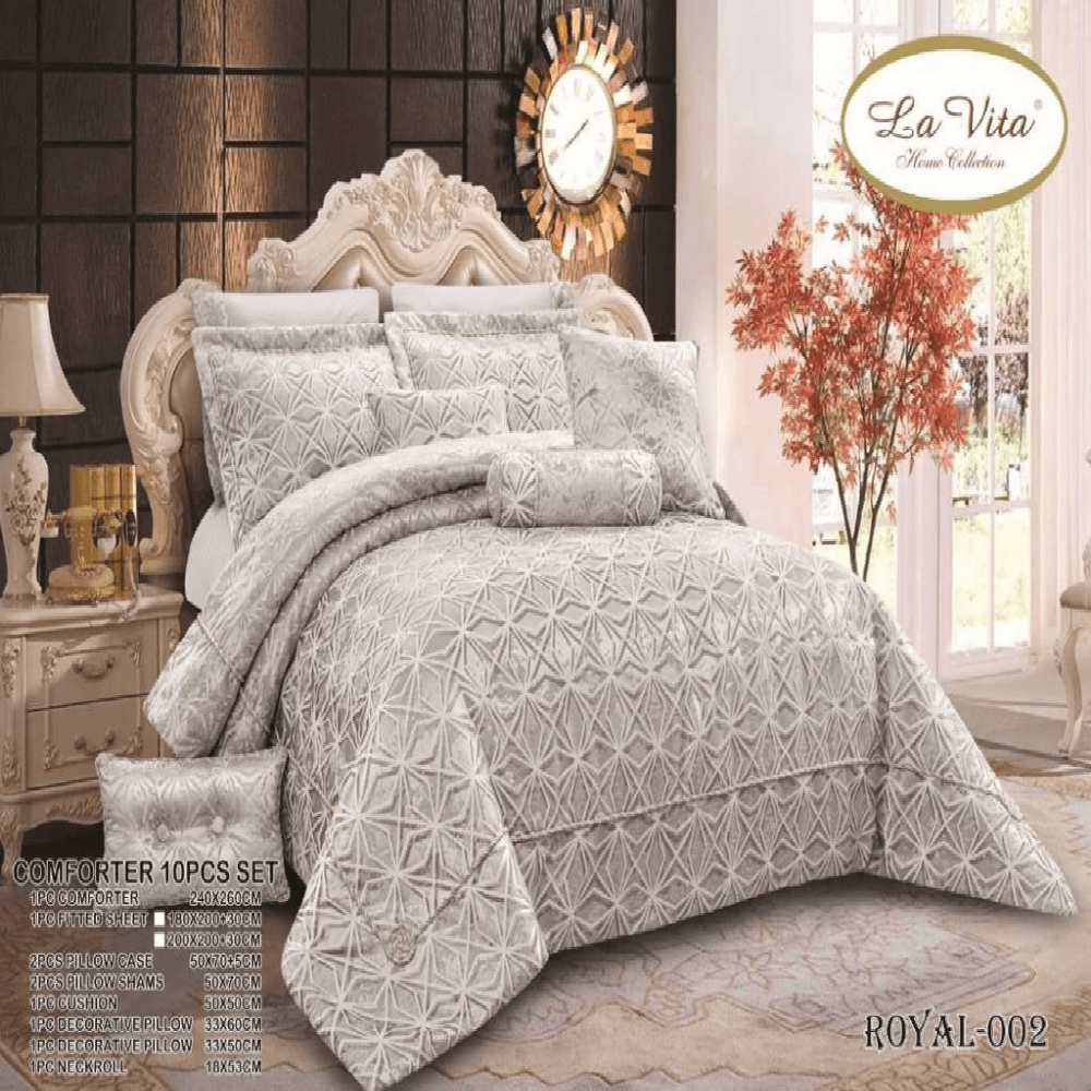 سرویس روتختی مخمل لاویتا Lavita مدل رویال Royal دونفره 8 تکه — تصویر ۵