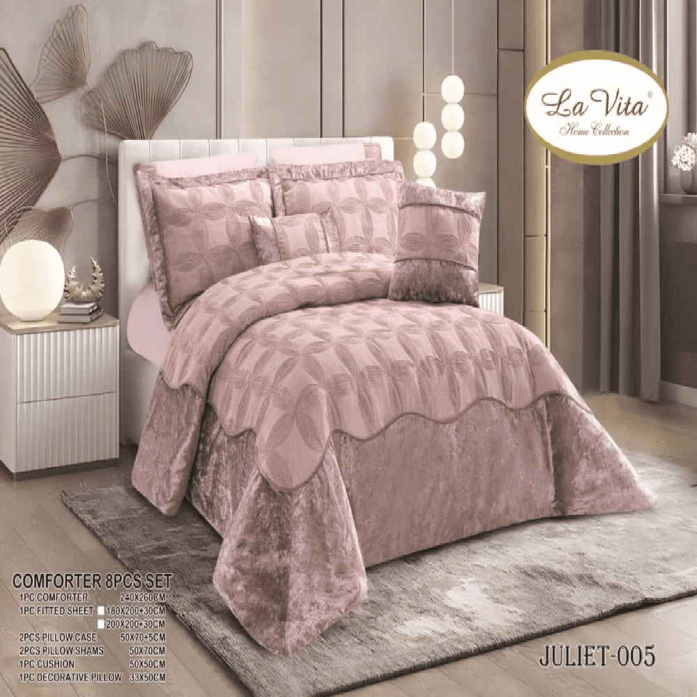 سرویس روتختی مخمل لاویتا Lavita مدل جولیت Juliet دونفره 8 تکه — تصویر ۲