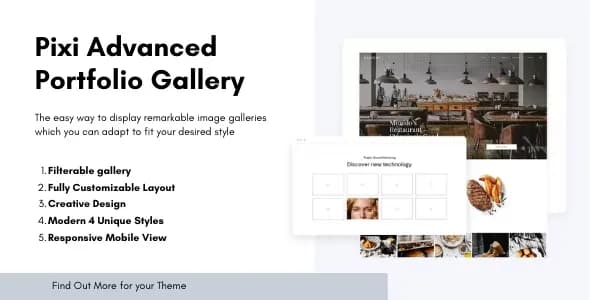 دانلود افزونه وردپرس Pixi Advanced Portfolio
