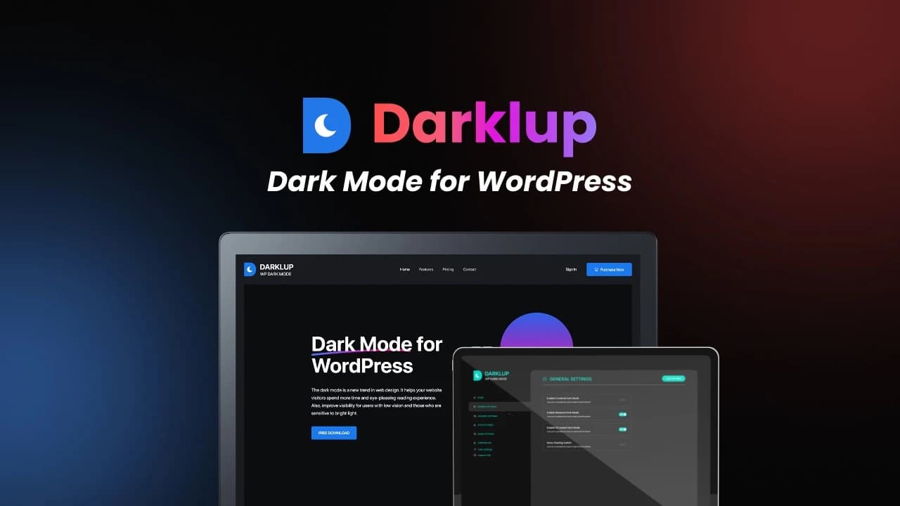 دانلود افزونه وردپرس دارک مود Darklup Pro
