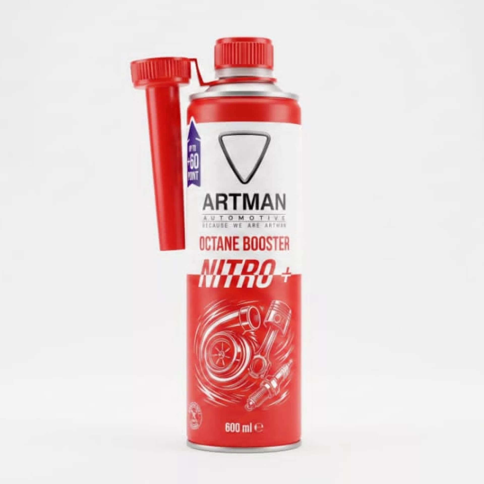 مکمل سوخت خودرو بنزینی و توربوشارژ آرتمن مدل NITRO حجم 600 میلیلیتر — تصویر ۳