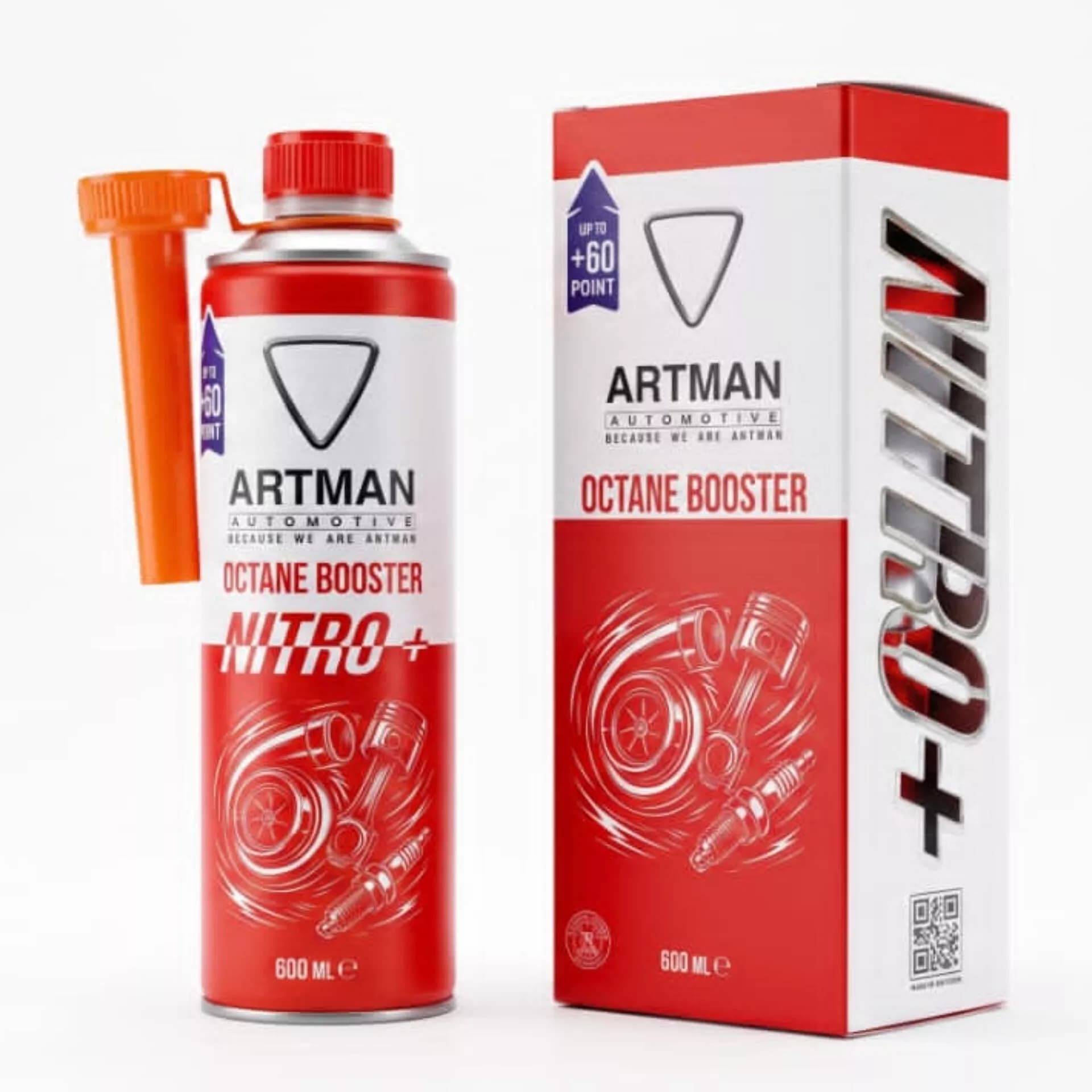 مکمل سوخت خودرو بنزینی و توربوشارژ آرتمن مدل NITRO حجم 600 میلیلیتر — تصویر ۲