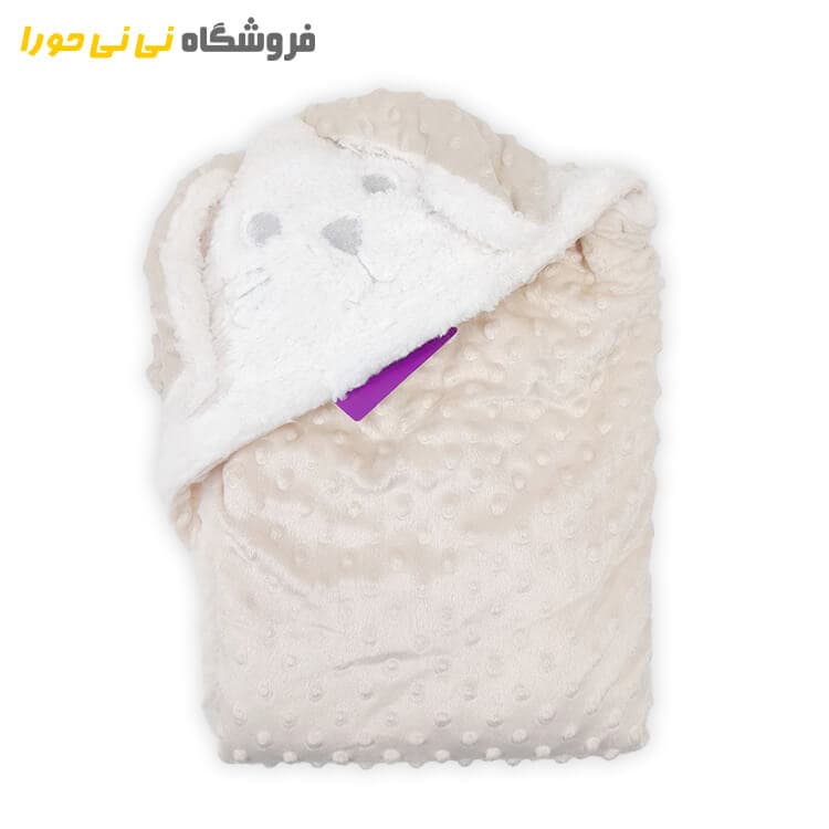 پتو دورپیچ کلاهدار حبابی خرگوش — تصویر ۶