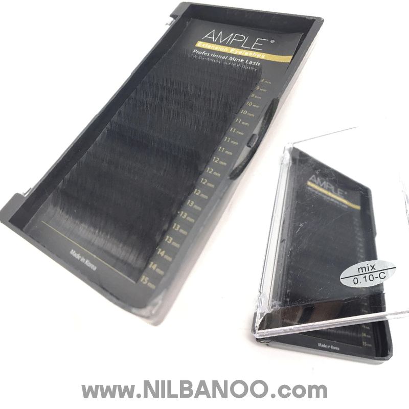 پالت اکستنشن مژه 20 لاین میکس امپل ضخامت 010%C