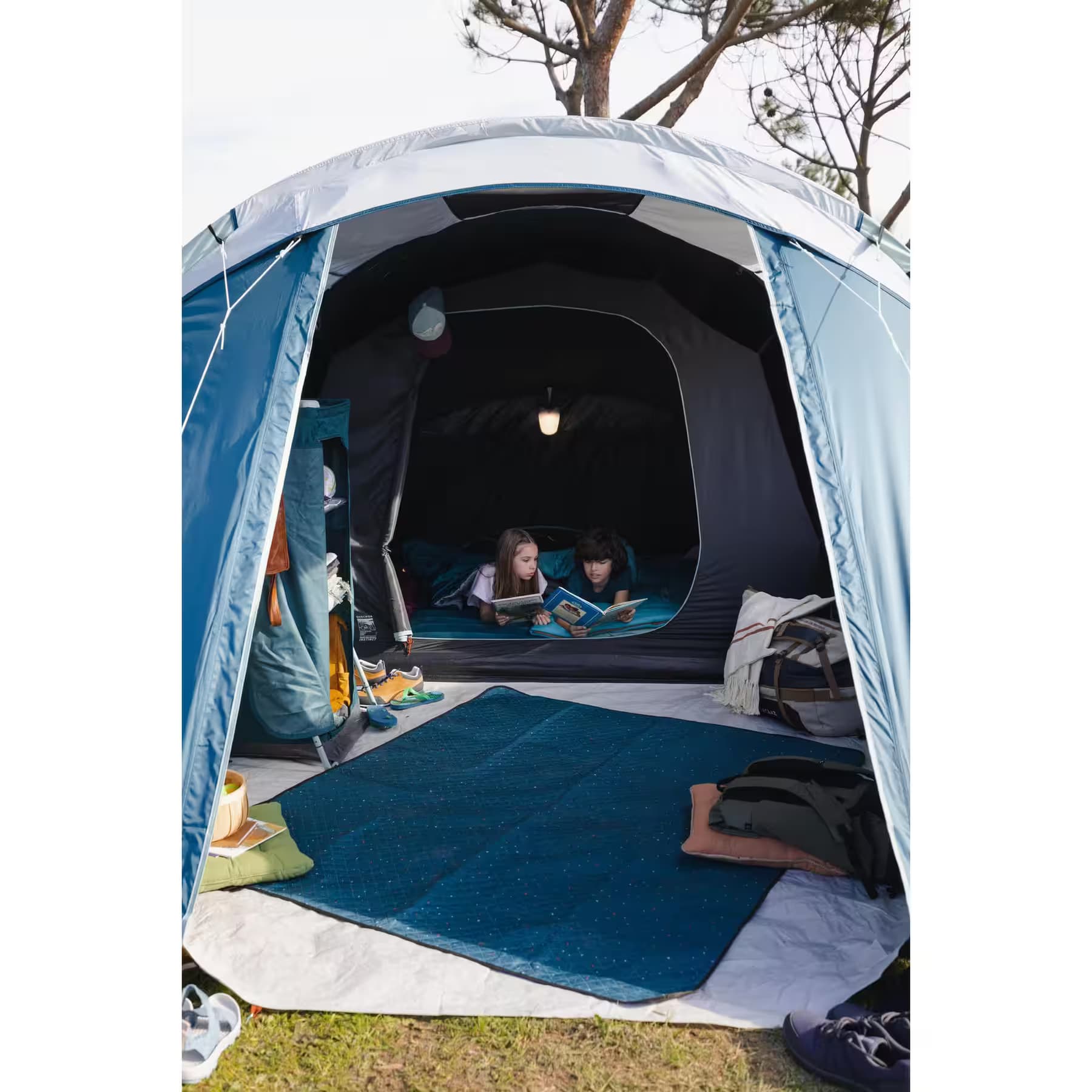زیرانداز پیک نیک کچوا Quechua Picnic/Camping Blanket – 170 × 140 cm – Blue — تصویر ۸