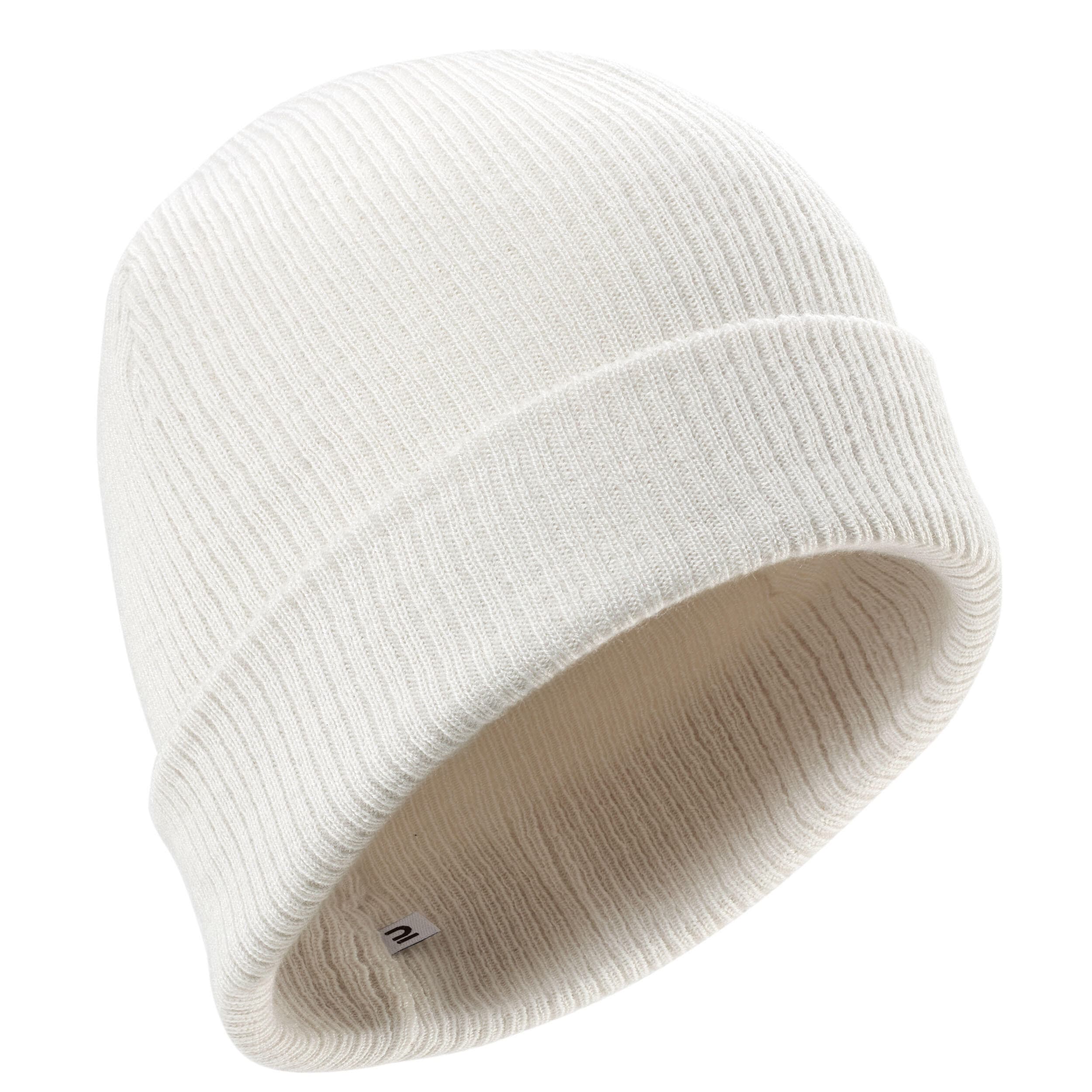 کلاه اسکی و شهری فیشرمن ودزی – دکتلون Wedze Adult Ski Beanie – White – Fisherman — تصویر ۳