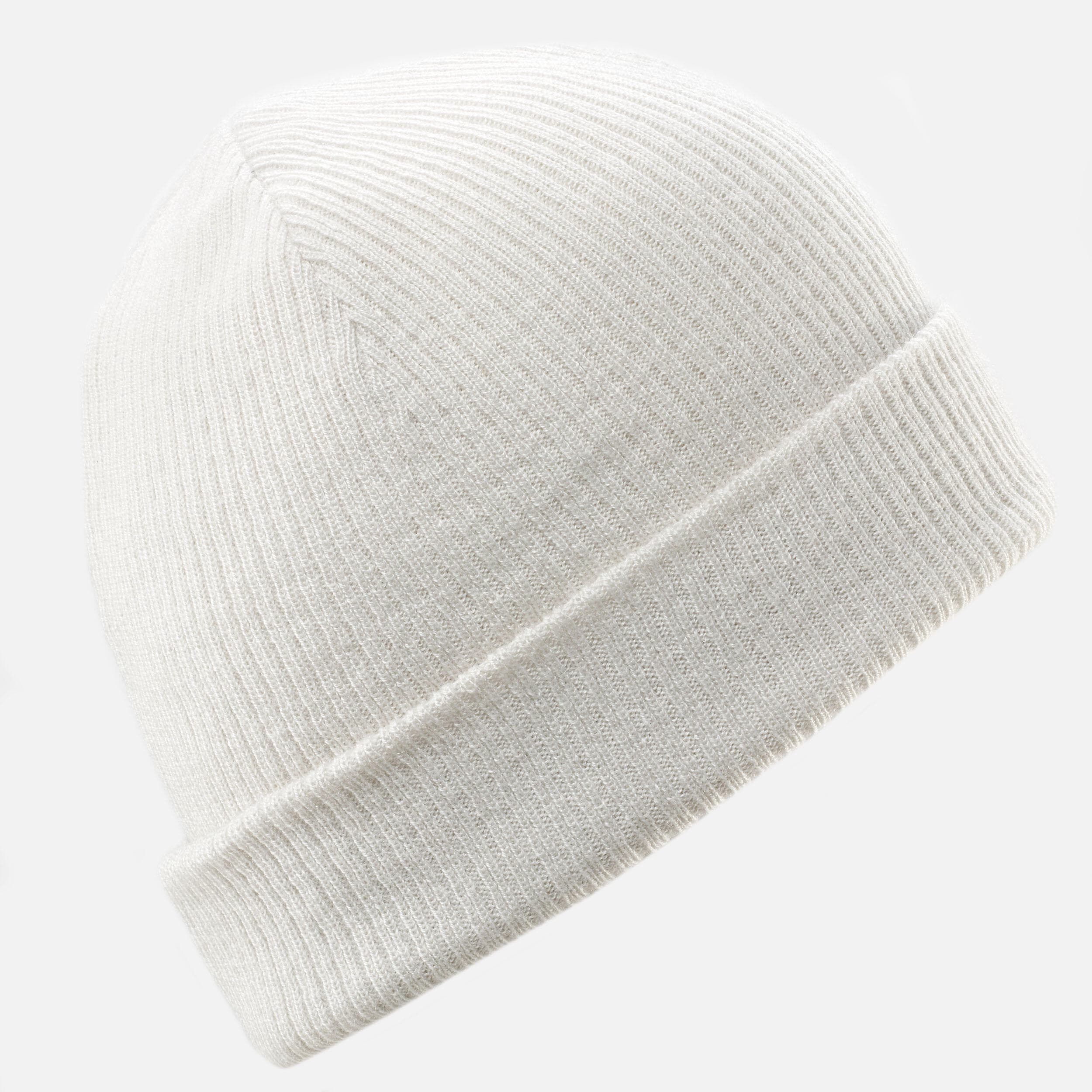 کلاه اسکی و شهری فیشرمن ودزی – دکتلون Wedze Adult Ski Beanie – White – Fisherman — تصویر ۵