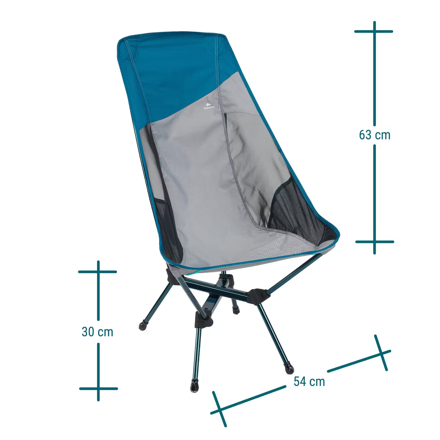 صندلی تاشو کمپینگ کچوا سایز ایکس لارج Quechua Folding Camping Chair – XL – MH500 — تصویر ۴