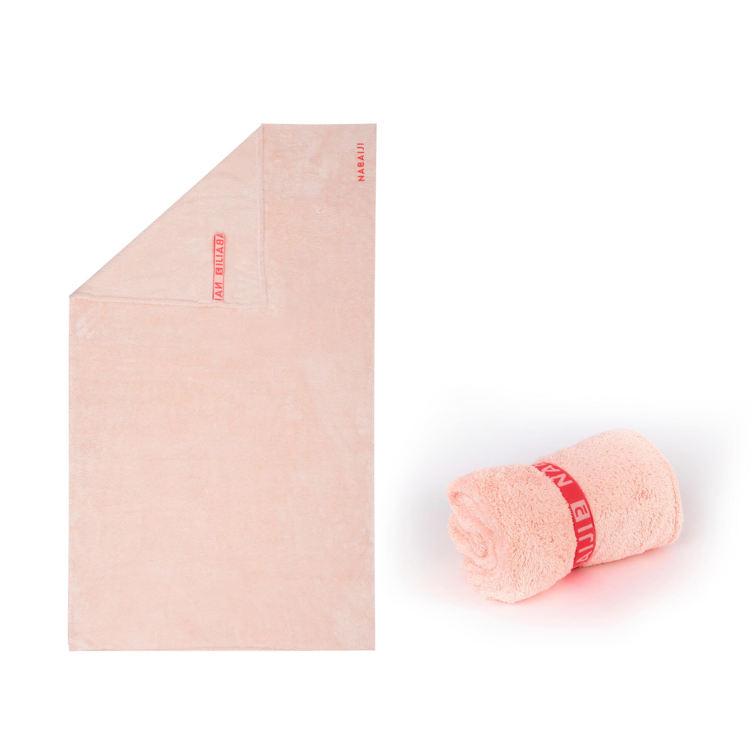 حوله نابایجی مایکروفایبر دکتلون Nabaiji Microfiber Towel – L Size – Light Pink – 80 X 130 cm