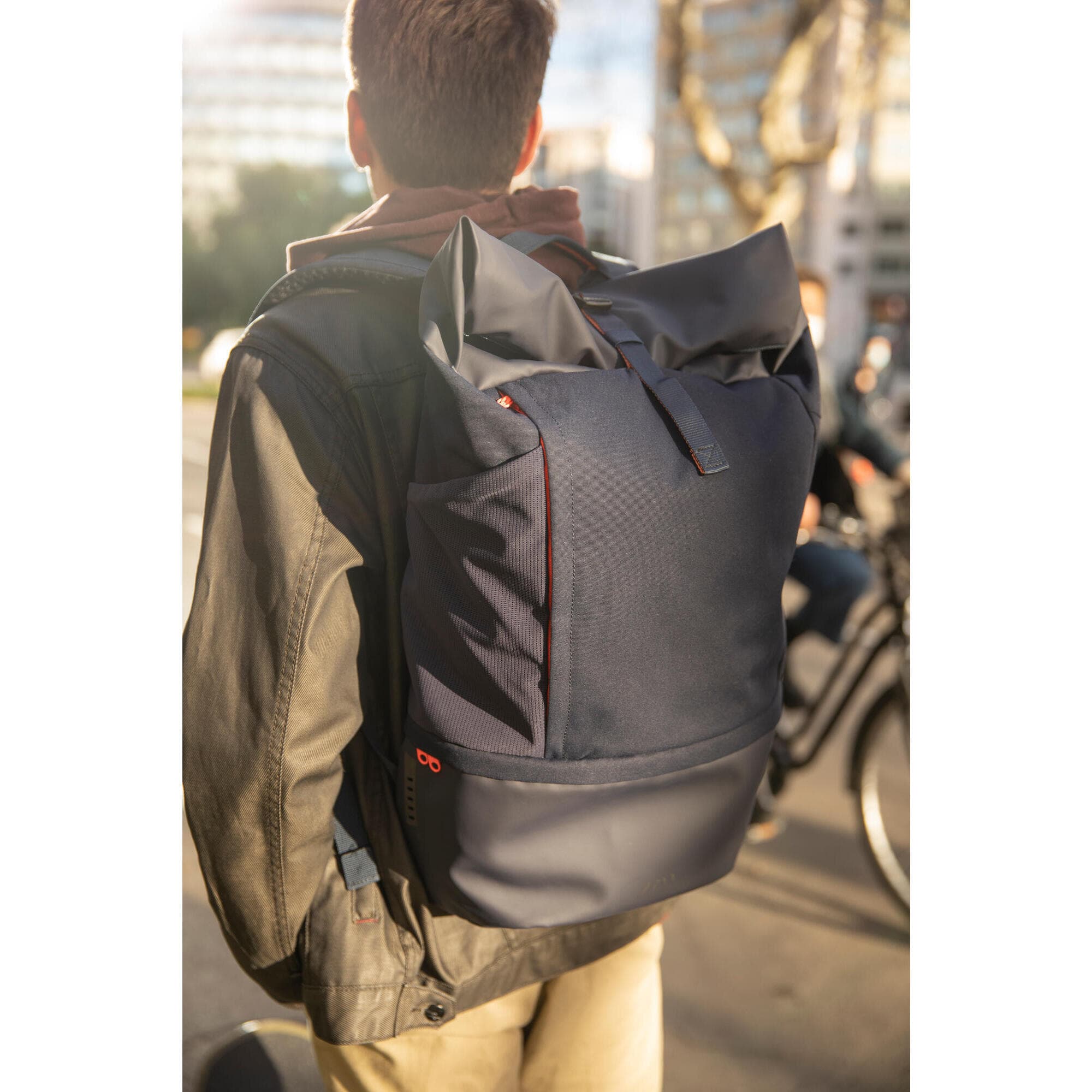 کوله پشتی کیپستا – 35 لیتری – دکتلون Kipsta Backpack – 35 L – Blue – Urban — تصویر ۲