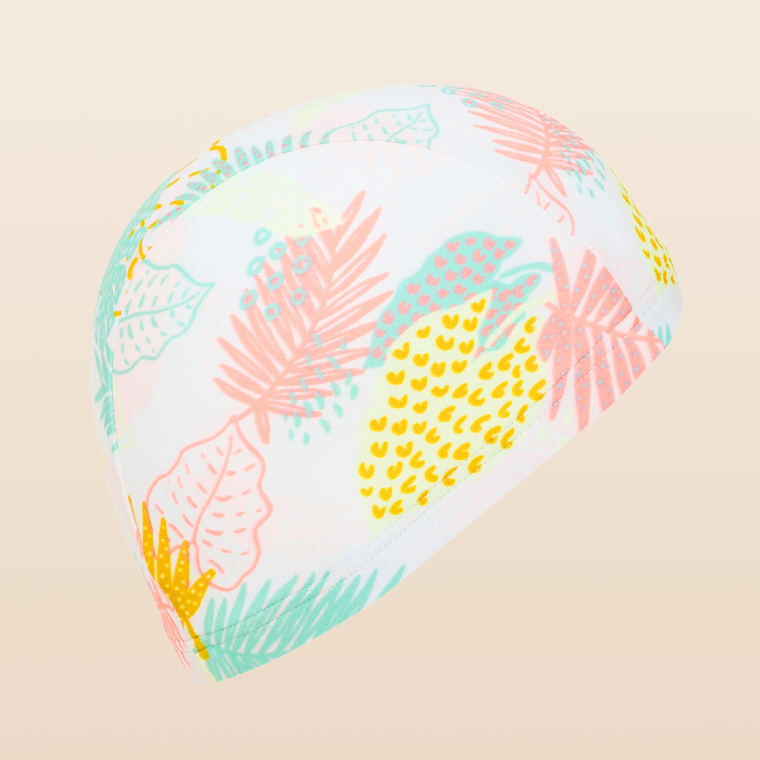 کلاه شنا نابایجی – دکتلون Nabaiji Fabric Swimming Cap – Size S – White — تصویر ۳