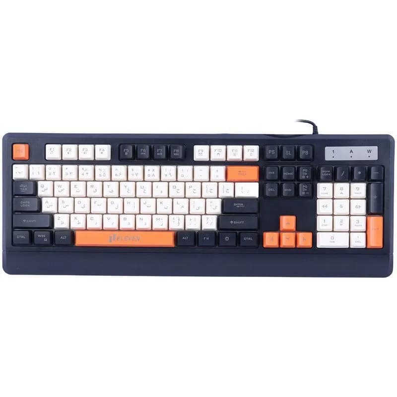 کیبورد سیم دار ایلون ELEVEN GK105 Gaming Membrane