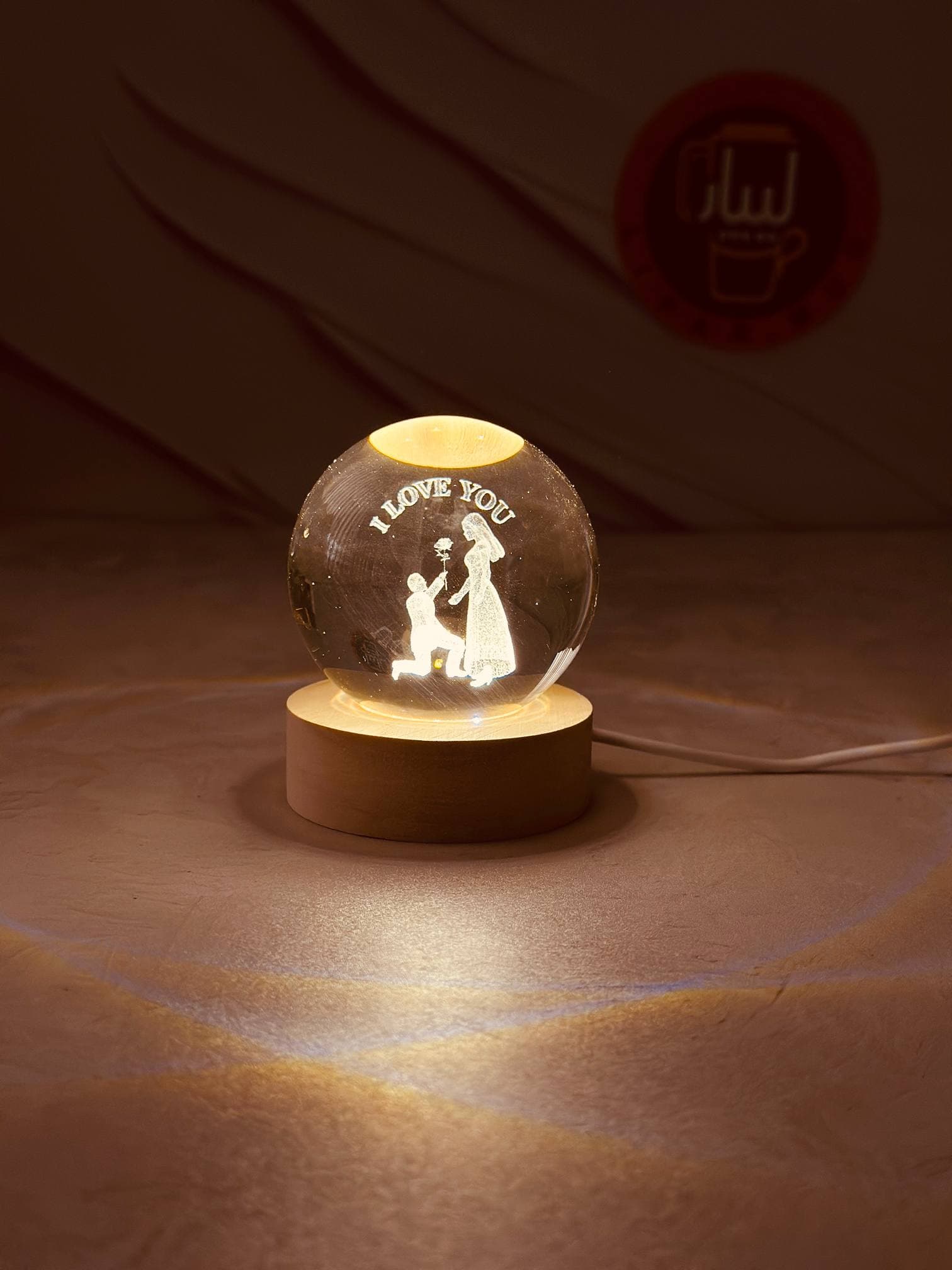 گوی کریستالی سایز کوچک کد 2180 — تصویر ۲
