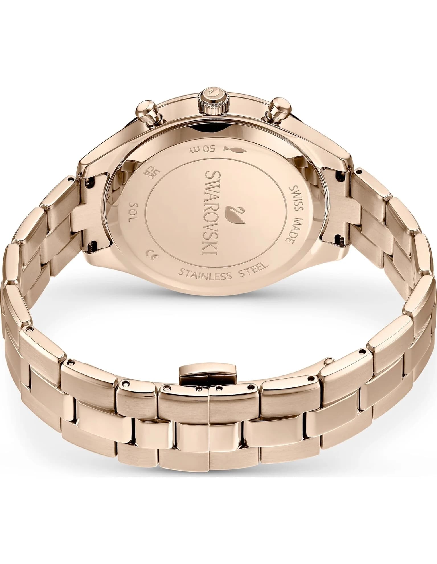 ساعت مچی رز گلد سوئیسی سواروسکی اورجینال Swarovski Octea Lux Sport watch — تصویر ۷
