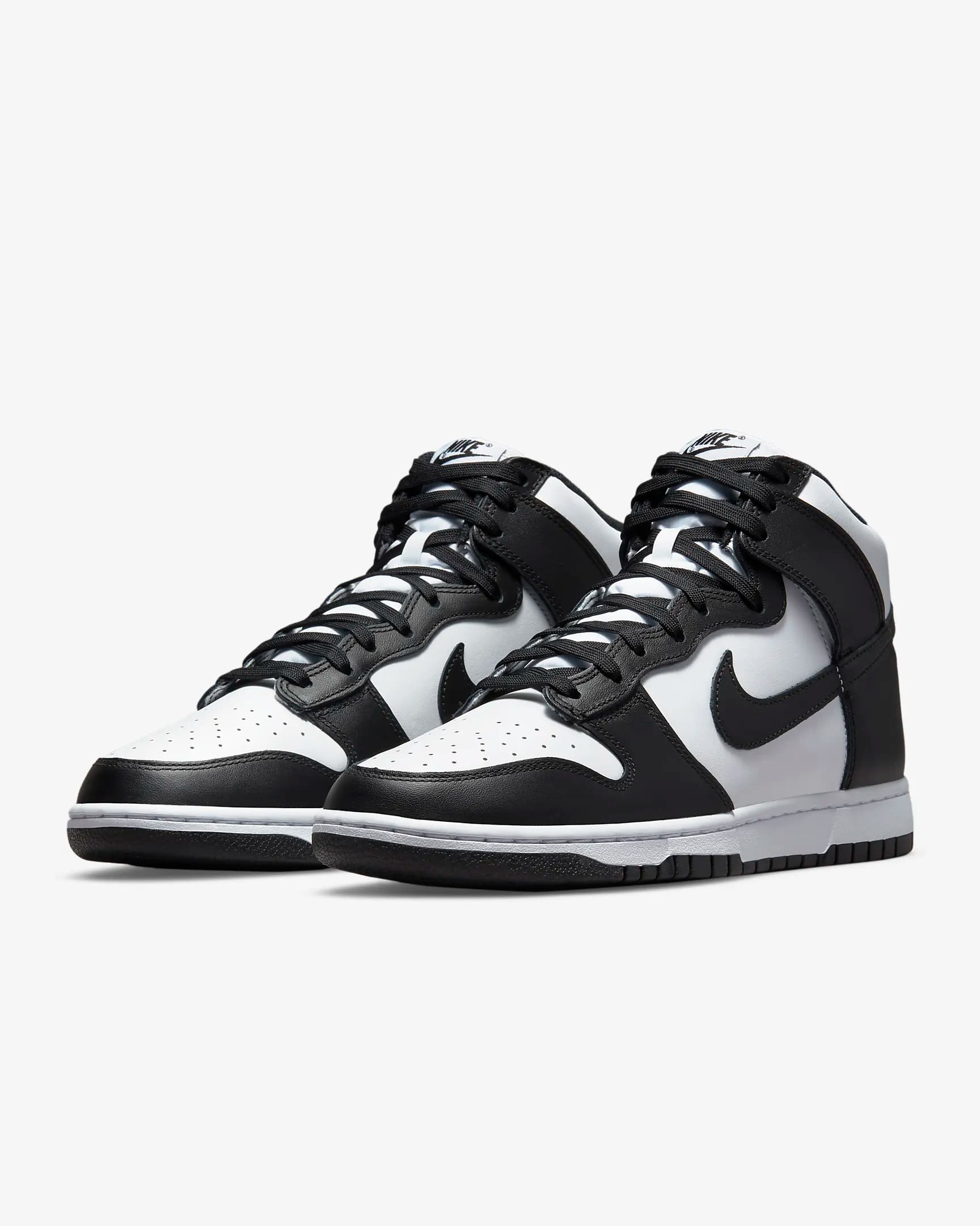 کفش مردانه نایک اورجینال- سفیدومشکی Nike Dunk High Retro — تصویر ۶