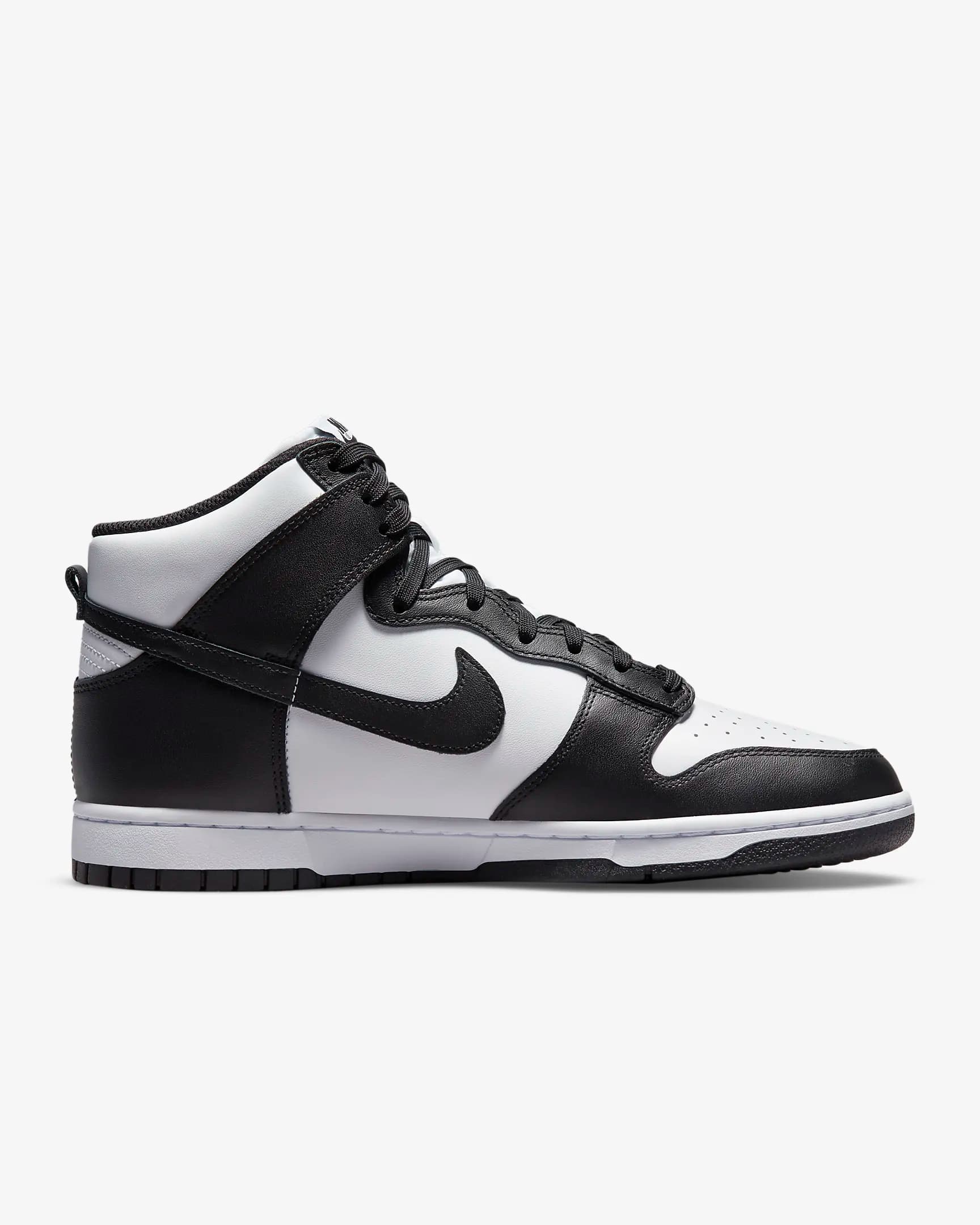 کفش مردانه نایک اورجینال- سفیدومشکی Nike Dunk High Retro — تصویر ۴