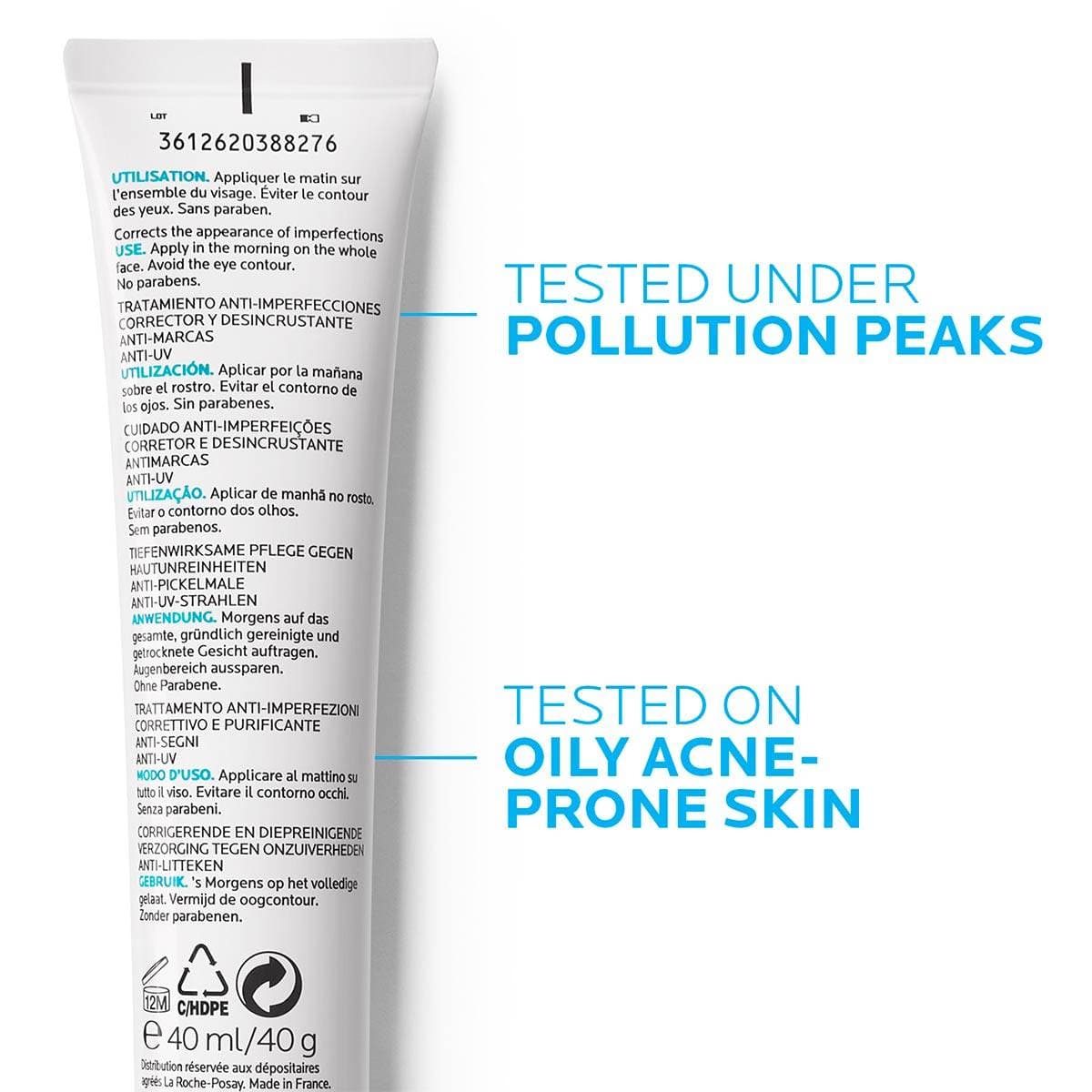 کرم ترمیم و اصلاح ساختار ضد UV لاروش پوزای La Roche Posay Effaclar Duo (+) Spf30 Corrective Cream — تصویر ۵