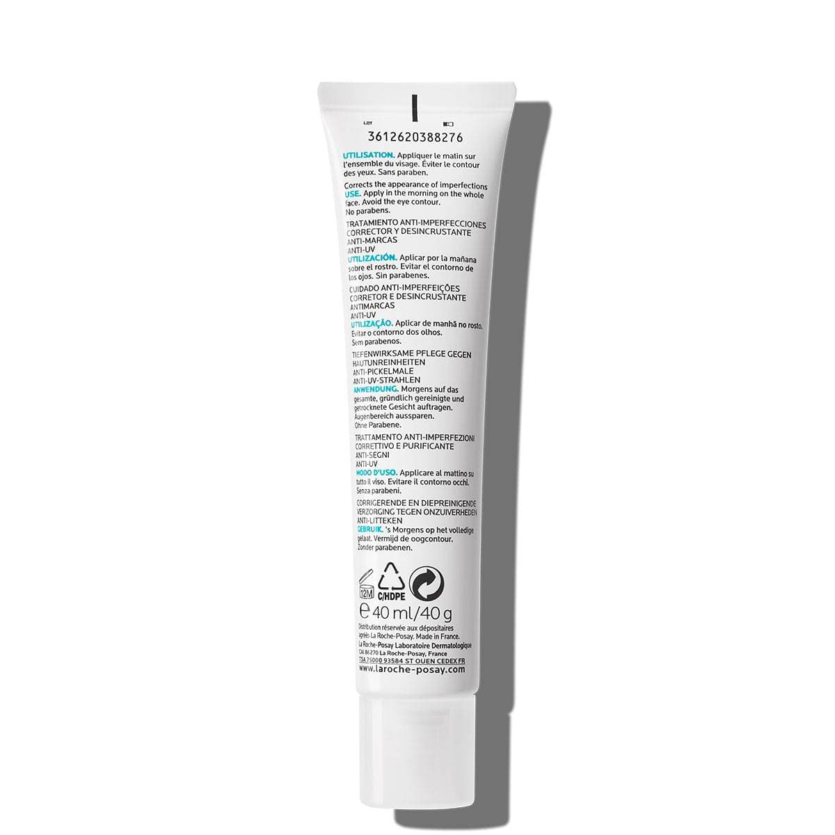 کرم ترمیم و اصلاح ساختار ضد UV لاروش پوزای La Roche Posay Effaclar Duo (+) Spf30 Corrective Cream — تصویر ۳