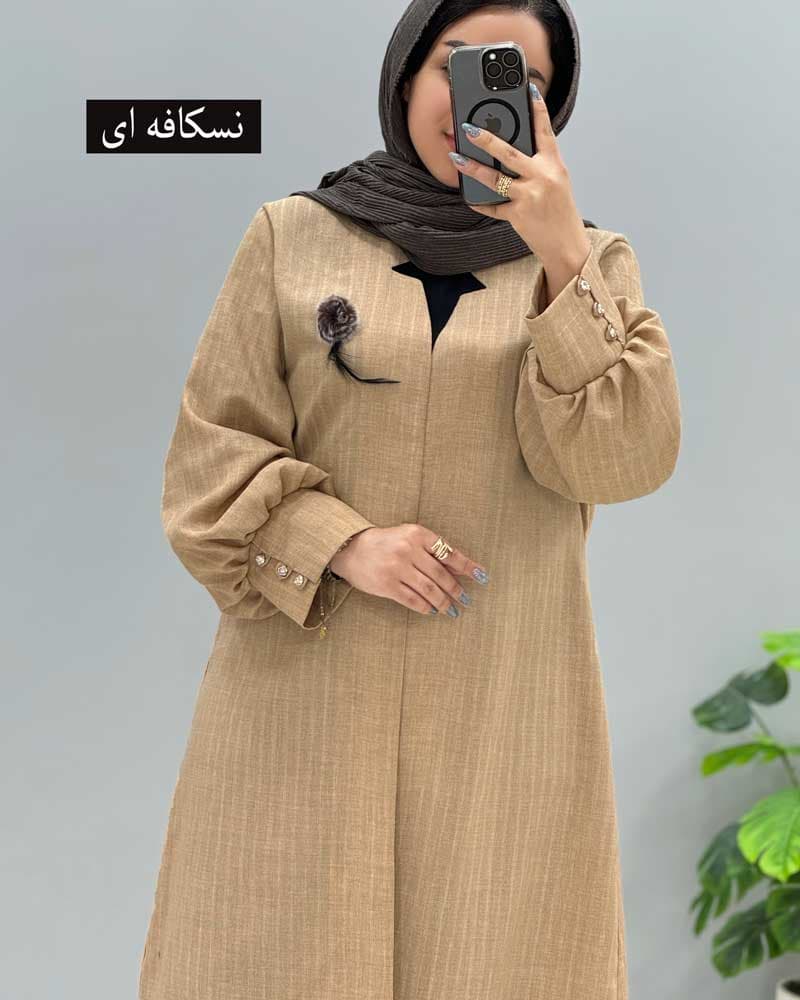 مانتو شانتون حنانه کد 203602 — تصویر ۴