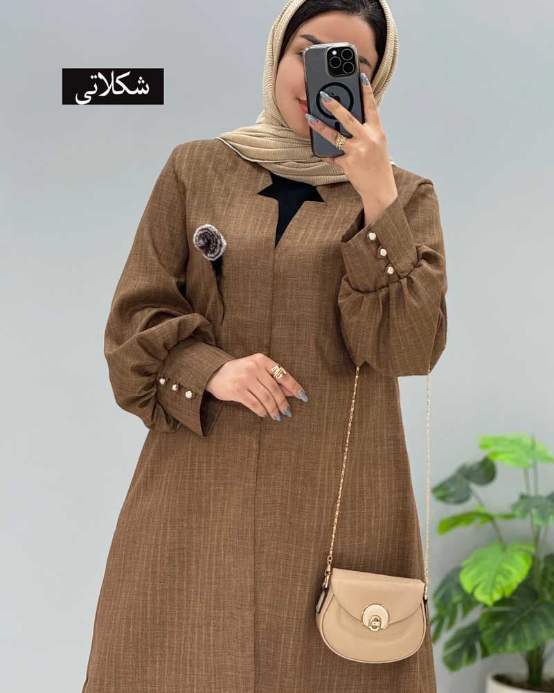مانتو شانتون حنانه کد 203602 — تصویر ۶