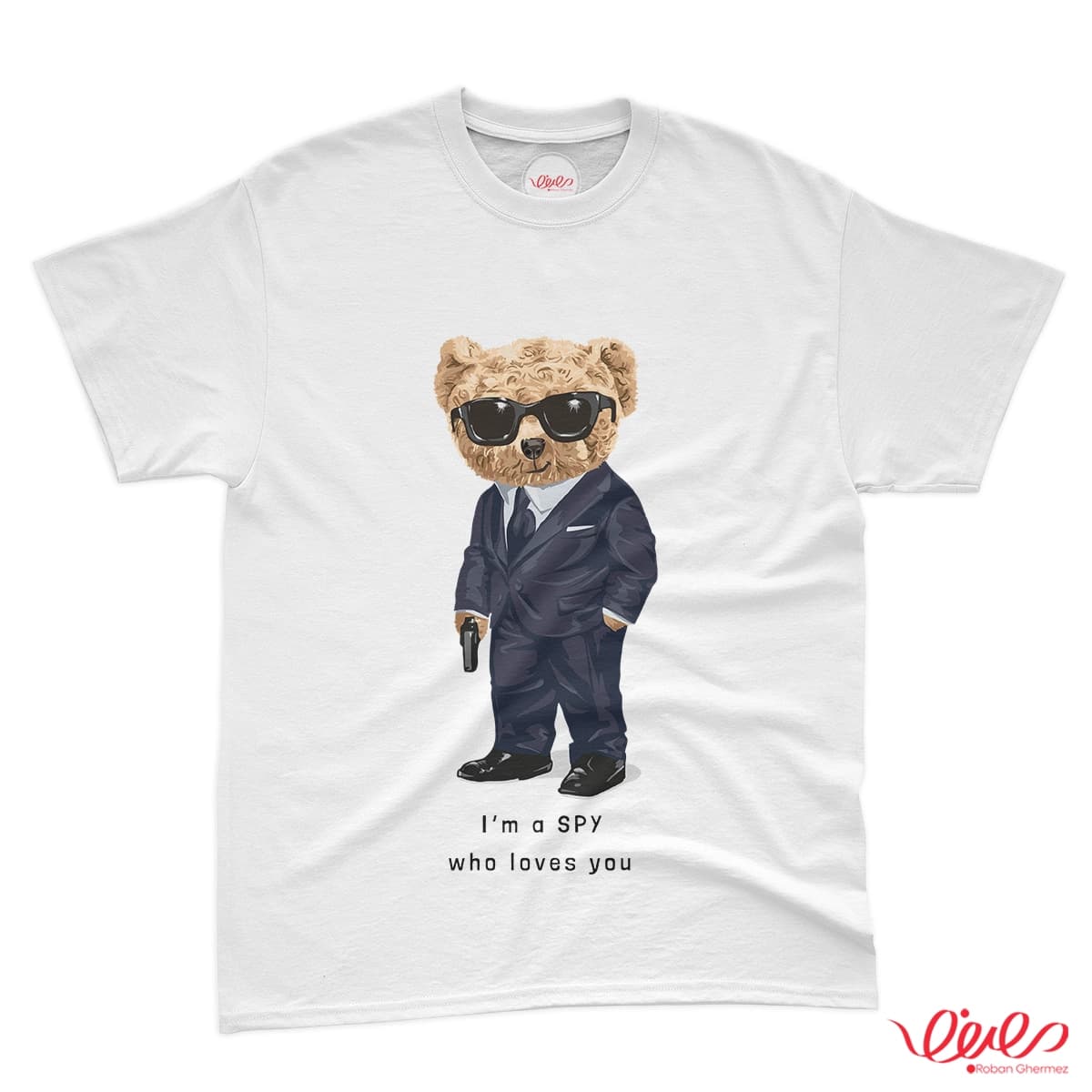 تیشرت کد 142 خرس تدی I’M SPY