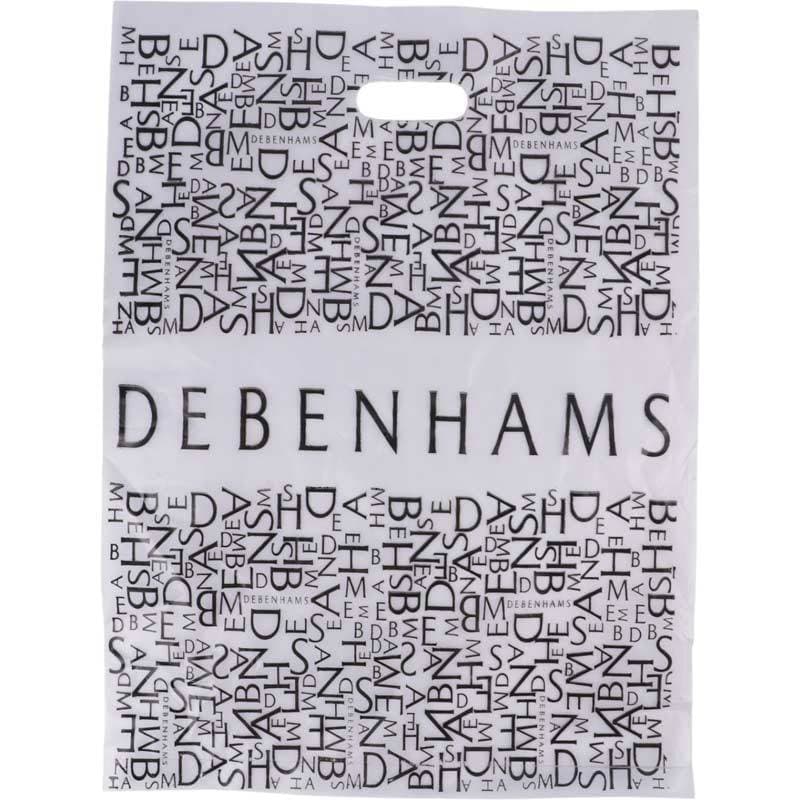 نایلون پایپی دسته دار طرح DEBENHAMS سایز 50*35 سانتی متر بسته 1 کیلویی