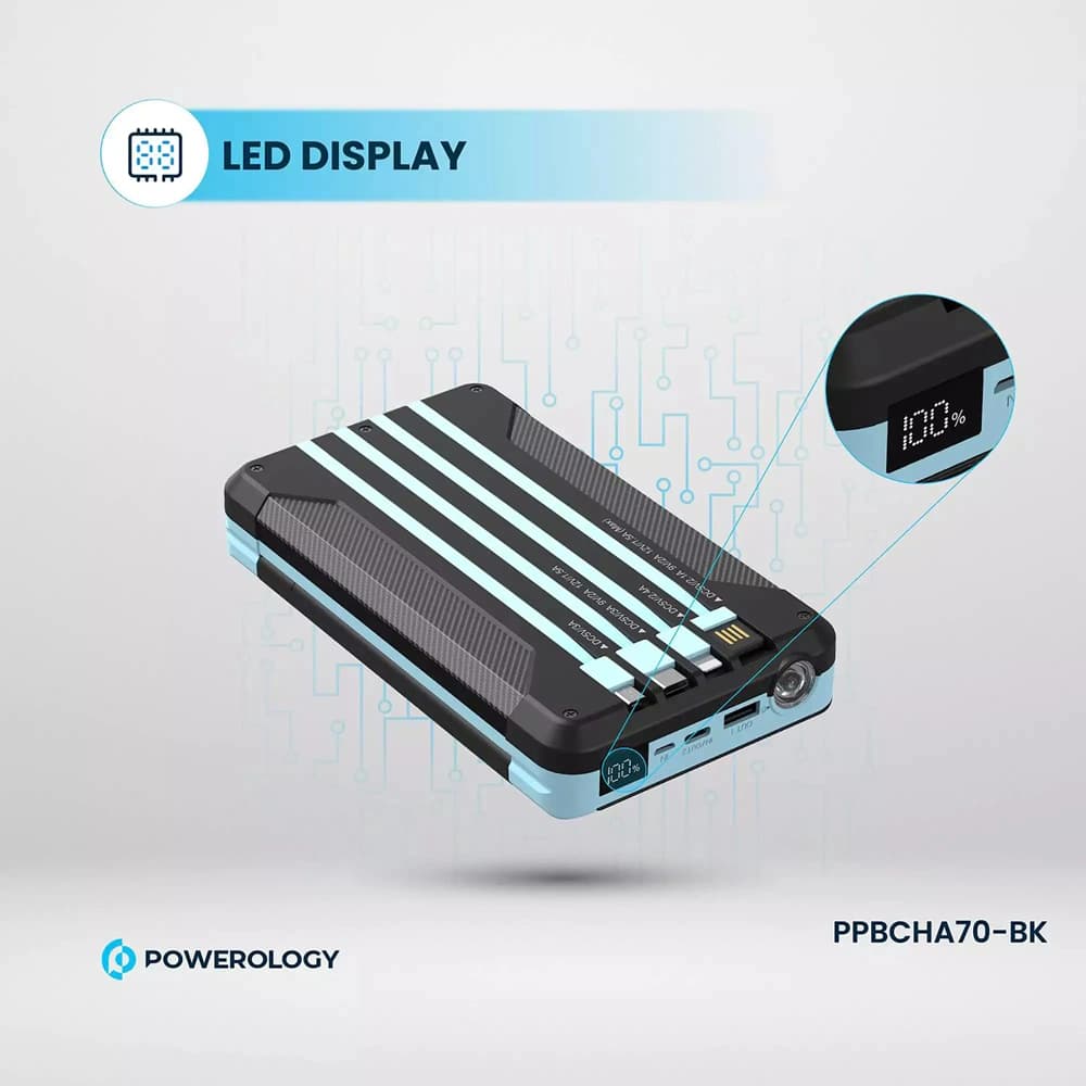 پاور بانک سولار پاورولوژی مدل Powerology PP070 16000mAh — تصویر ۵