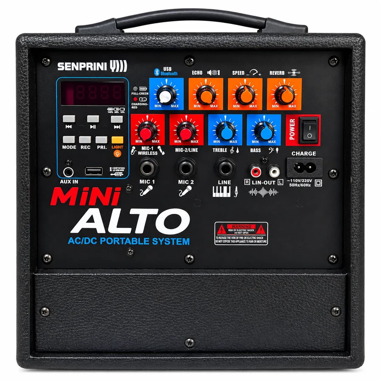اکو همراه اکوچنگ مدل Mini Alto 80W با میکروفن بیسیم — تصویر ۲