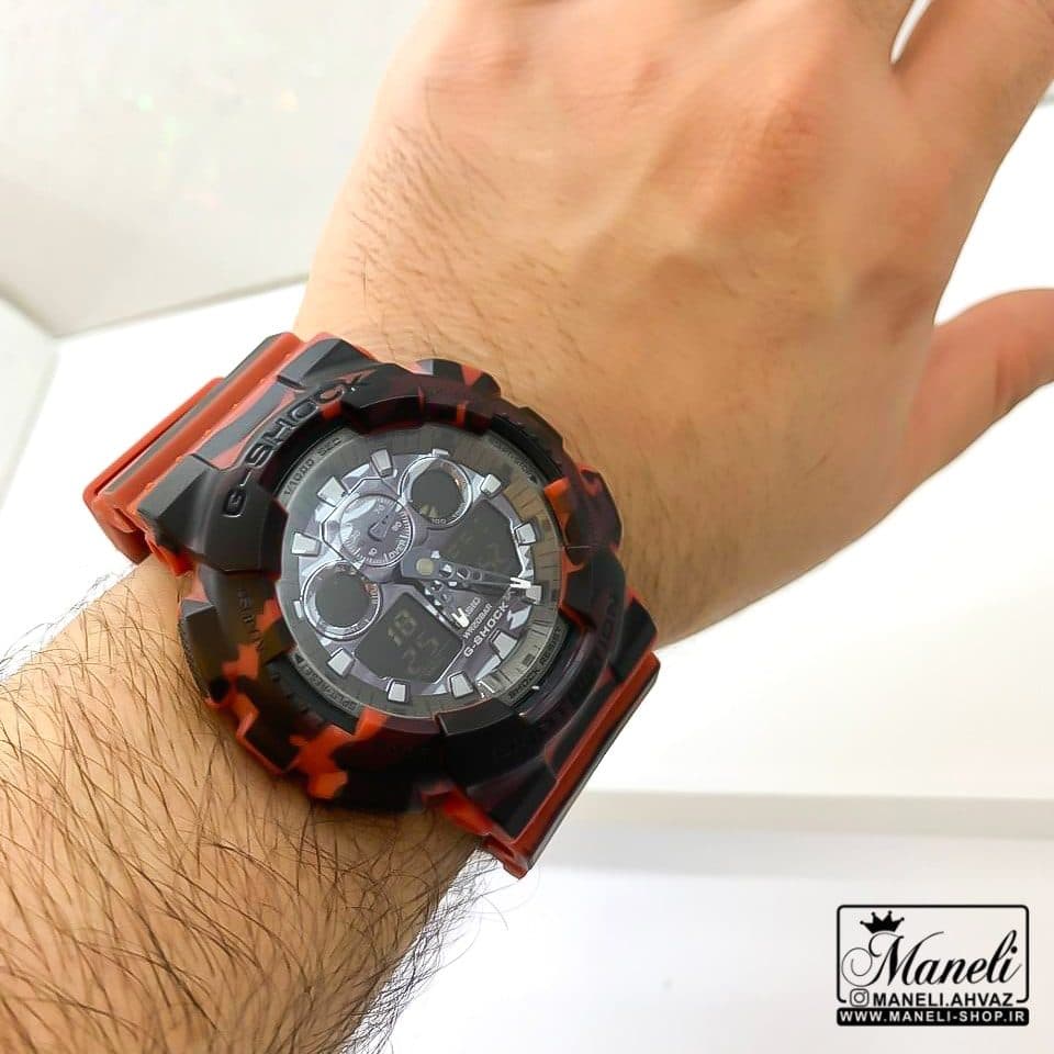 ساعت جی شاک قرمز چریکی G-shock | اسپرت 14011227 — تصویر ۲